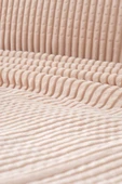 Merinos Modern Line 2 Parça Tek Kişilik Battaniye Seti - Bej - 2