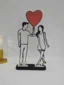 Ebedi Aşk 3D Baskılı Dekor Sevgililer Günü veya Yıldönümleri için Benzersiz Romantik Hediye - 5