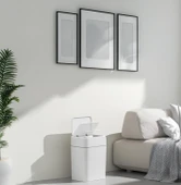 Karen Banyo Otomatik Sensörlü Çöp Kovası Beyaz12 LT 4147 - 2