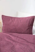 Merinos Modern Line 2 Parça Tek Kişilik Battaniye Seti - Mor - 2
