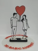 Ebedi Aşk 3D Baskılı Dekor Sevgililer Günü veya Yıldönümleri için Benzersiz Romantik Hediye - 7