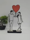 Ebedi Aşk 3D Baskılı Dekor Sevgililer Günü veya Yıldönümleri için Benzersiz Romantik Hediye - 4