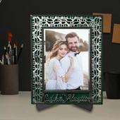 Veraart Kişiye Özel Işıklı Geometrik Desenli Fotoğraf Çerçevesi Sevgililer Günü Hediyesi - 1