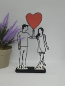 Ebedi Aşk 3D Baskılı Dekor Sevgililer Günü veya Yıldönümleri için Benzersiz Romantik Hediye - 3