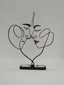 Aşık Çift 3D Baskılı Dekor Sevgililer Günü veya Yıldönümleri için Romantik Hediye - 6