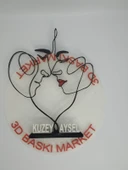 Aşık Çift 3D Baskılı Dekor Sevgililer Günü veya Yıldönümleri için Romantik Hediye - 8