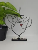 Aşık Çift 3D Baskılı Dekor Sevgililer Günü veya Yıldönümleri için Romantik Hediye - 2