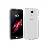 LG X Screen Kılıf Zore Şeffaf İnce ve Esnek Süper Silikon Kılıf - 1