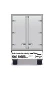 Kamyon Arkası Yazı Oto özel yeni sticker 25*100 Cm - 1