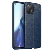 Xiaomi Mi 11 Lite Kılıf Zore Niss Deri Desenli Silikon Kılıf - 3