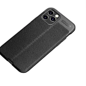 Apple iPhone 12 Pro Kılıf Zore Niss Deri Desenli Silikon Kılıf thumbnail 7