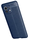 Xiaomi Mi 11 Kılıf Zore Niss Deri Desenl Silikon Kılıf - 7