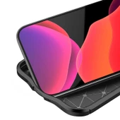 Apple iPhone 12 Pro Kılıf Zore Niss Deri Desenli Silikon Kılıf thumbnail 11