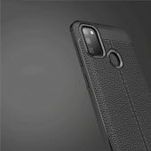 Galaxy M21 Kılıf Zore Niss Deri Desenli Silikon Kılıf thumbnail 11