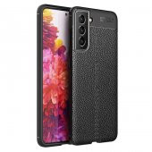 Galaxy S21 FE Kılıf Zore Niss Deri Desenli Silikon Kılıf - 2