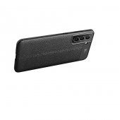 Galaxy S21 FE Kılıf Zore Niss Deri Desenli Silikon Kılıf - 12