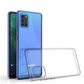 Galaxy A31 Kılıf Zore Şeffaf İnce ve Esnek Süper Silikon Kılıf thumbnail 3