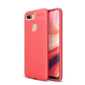 Oppo A7X Kılıf Zore Niss Deri Desenli Silikon Kılıf thumbnail 3