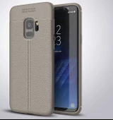 Galaxy S9 Kılıf Zore Niss Deri Desenli Silikon Kılıf thumbnail 4