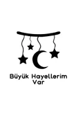 Büyük Hayallerim Var Sticker 10 X 9 Cm - 1
