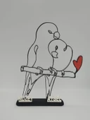 Dalda Aşk Kuşları 3D Baskılı Dekor Sevgililer Günü veya Yıldönümleri için Romantik Hediye - 6