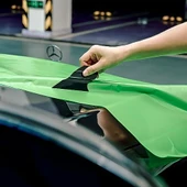 Saplı Ufak Köşelik Kenar Raglesi Cam Filmi Çekme Aparatı Siyah - 5