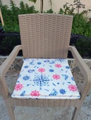 4 Adet Rattan Tek Alt Sandalye Minderi, Extra Kalın (Kalınlık 5cm)-Pusula - 1
