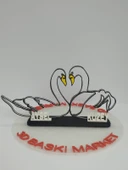 Sevgi Dolu Kuğular 3D Baskılı Dekor Sevgililer Günü veya Yıldönümleri için Romantik Hediye - 7