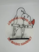 Dalda Aşk Kuşları 3D Baskılı Dekor Sevgililer Günü veya Yıldönümleri için Romantik Hediye - 8