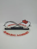 Sonsuzluk Aşkı 3D Baskılı Dekor Sevgililer Günü veya Yıldönümleri için Kişiselleştirilmiş Romantik Hediye - 7