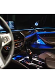 Araç Içi usbli 6 Parça  Atmosfer Ambiyans Led Rgb Ip Neon Telefon+ Wifi+Kumanda Kontrollü thumbnail 5