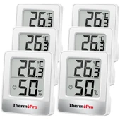 ThermoPro TP49W Mini İç Mekan Dijital Isı ve Nem Ölçer Termometre 6 Adet - 1
