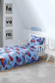 Ranforce Araba Desenli Tek Kişilik Nevresim Takımı - 1