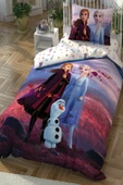 Taç Lisanslı Disney Frozen 2 Autumn Pamuk Lisanslı Tek Kişilik Nevresim Takımı - 1