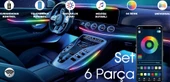 Araç Içi usbli 6 Parça  Atmosfer Ambiyans Led Rgb Ip Neon Telefon+ Wifi+Kumanda Kontrollü thumbnail 2