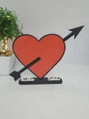 Aşk Oku 3D Baskılı Dekor Sevgililer Günü veya Yıldönümleri için Kişiselleştirilmiş Romantik Hediye - 1