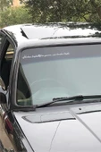 Herkes Kaybettiğine Yansın Sen Benden Başla Özel Yazı Oto özel yeni sticker 40*3 Cm - 1