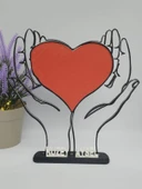 Kalpleri Bir Arada Tutmak 3D Baskılı Dekor Sevgililer Günü veya Yıldönümleri için Romantik Özel Hediye - 3