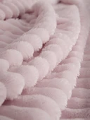 Linda 2 Parça Tek Kişilik Battaniye Seti - Pudra thumbnail 5