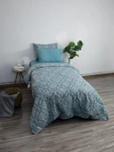 Favora Sarmal Lastikli Çarşaflı Tek Kişilik Nevresim Takımı - Yeşil thumbnail 3