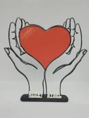 Kalpleri Bir Arada Tutmak 3D Baskılı Dekor Sevgililer Günü veya Yıldönümleri için Romantik Özel Hediye - 6