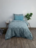 Favora Sarmal Lastikli Çarşaflı Tek Kişilik Nevresim Takımı - Yeşil thumbnail 2