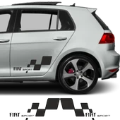 Fiat Uno İçin özel yeni uyumlu Aksesuar Yan Sport 56*26 - 1