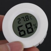 YS2011 DİJİTAL TERMOMETRE YUVARLAK  PANEL TİP  ISI NEM - 3