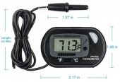 Akvaryum Termometresi Kablolu STD-1  -50° / +70° LCD Dijital Ekran - 2