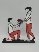 Kişiselleştirilmiş Çift 3D Baskı Masa Dekoru, Özel Çift Masa Dekoru, Sevgililer Günü Hediyesi Sevgililer Günü Hediyesi Yıldönümü Hediye Dekoru - 6