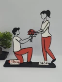 Kişiselleştirilmiş Çift 3D Baskı Masa Dekoru, Özel Çift Masa Dekoru, Sevgililer Günü Hediyesi Sevgililer Günü Hediyesi Yıldönümü Hediye Dekoru - 4