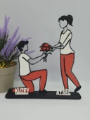 Kişiselleştirilmiş Çift 3D Baskı Masa Dekoru, Özel Çift Masa Dekoru, Sevgililer Günü Hediyesi Sevgililer Günü Hediyesi Yıldönümü Hediye Dekoru - 3