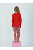 Kız Çocuk Uzun Kollu %100 Pamuklu Pijama Takımı 6/9 Yaş - 4
