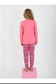 Kız Çocuk Uzun Kollu %100 Pamuklu Pijama Takımı 6/9 Yaş - 4